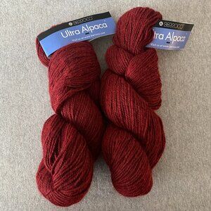 NWT Berroco Ultra Alpaca Colour 6281 Redwood Mix Lot of 2